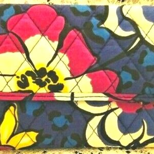 NWT VERA BRADLEY EURO WALLET AFRICAN VIOLET